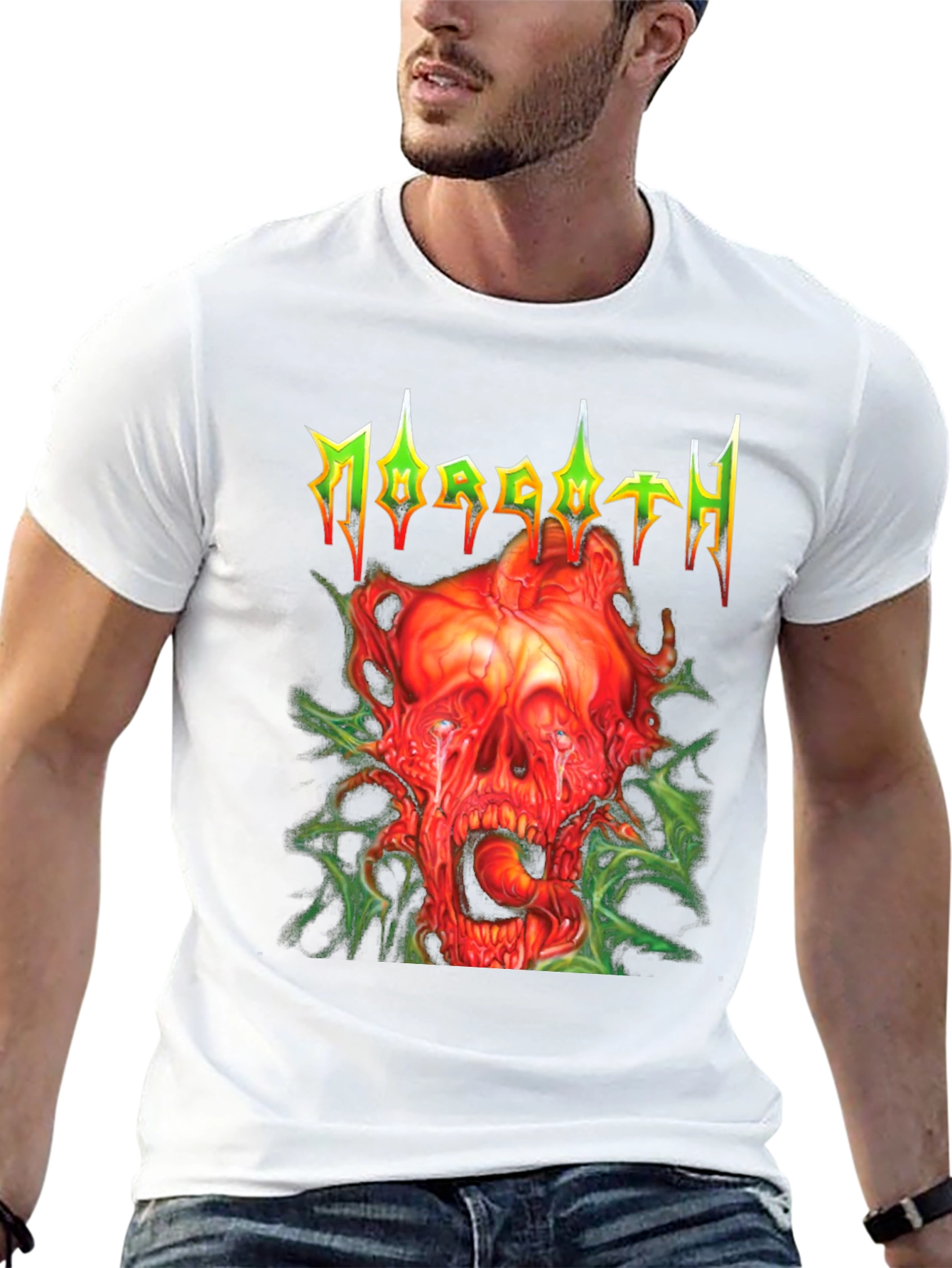 Morgoth T-Shirt - Grotesque Skull Graphic Tee