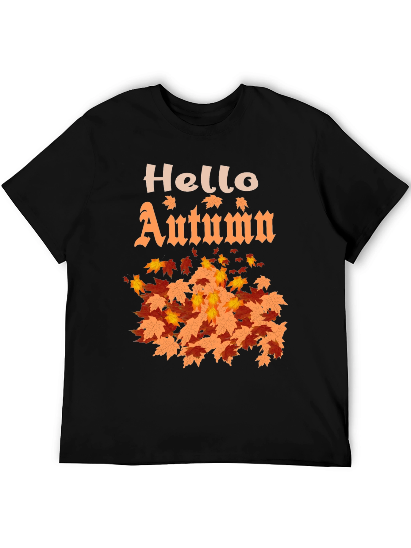 Hello Autumn Graphic T-Shirt - Fall Season Apparel