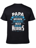 Papa Real Heroes T-Shirt - Grandkids Love