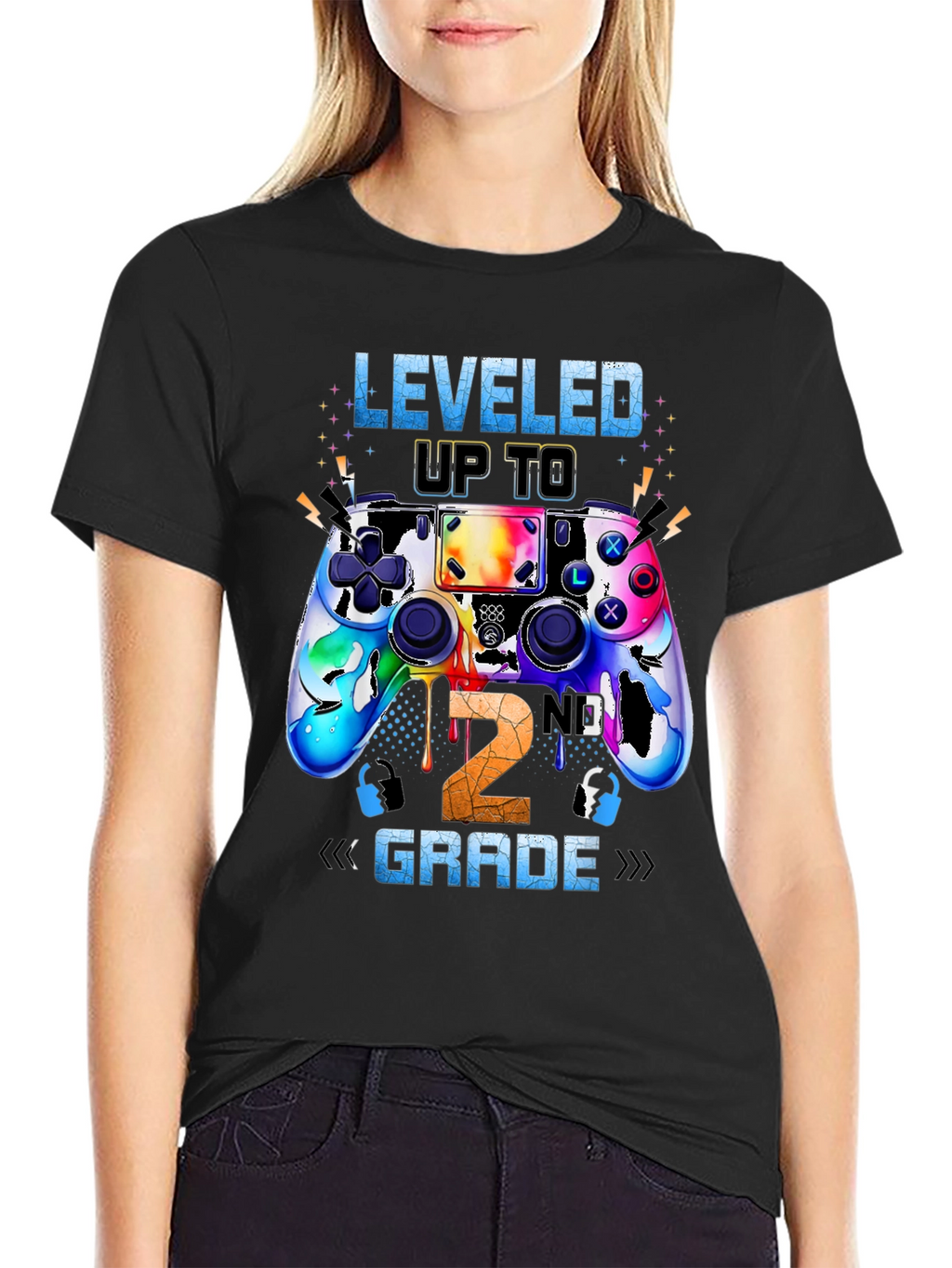 Leveled Up To 2nd Grade Gamer T-Shirt
