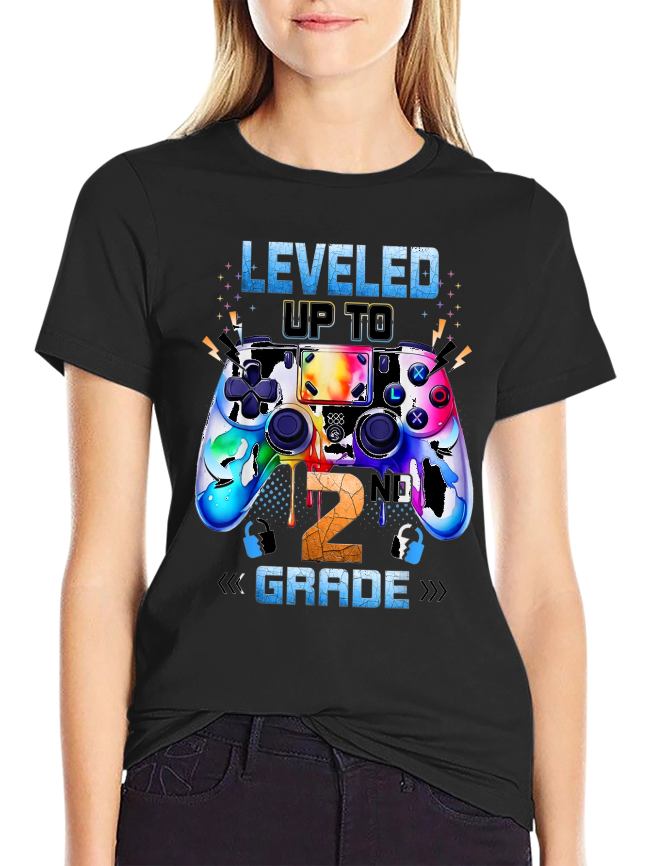 Leveled Up To 2nd Grade Gamer T-Shirt