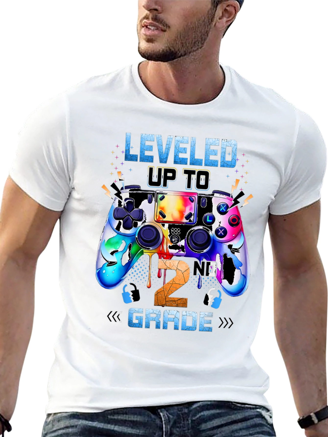Leveled Up To 2nd Grade Gamer T-Shirt
