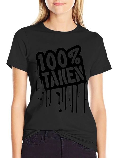 100% Taken Graphic T-Shirt - Black Tee for Men