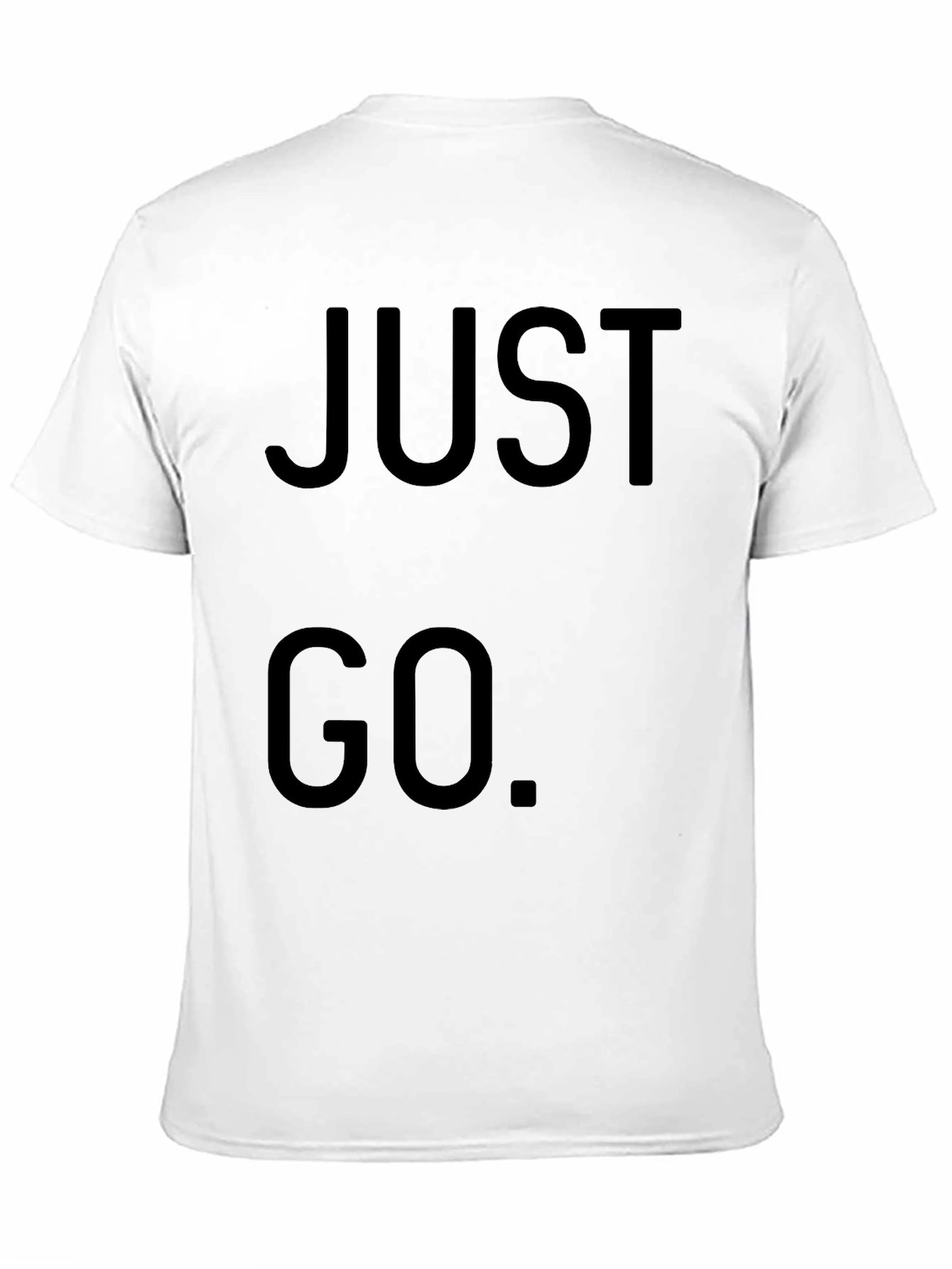 Just Go Black Graphic Tee
