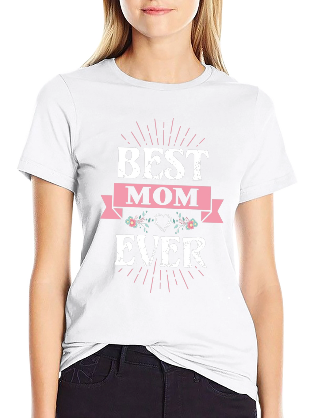 Best Mom Ever Graphic Tee - Black