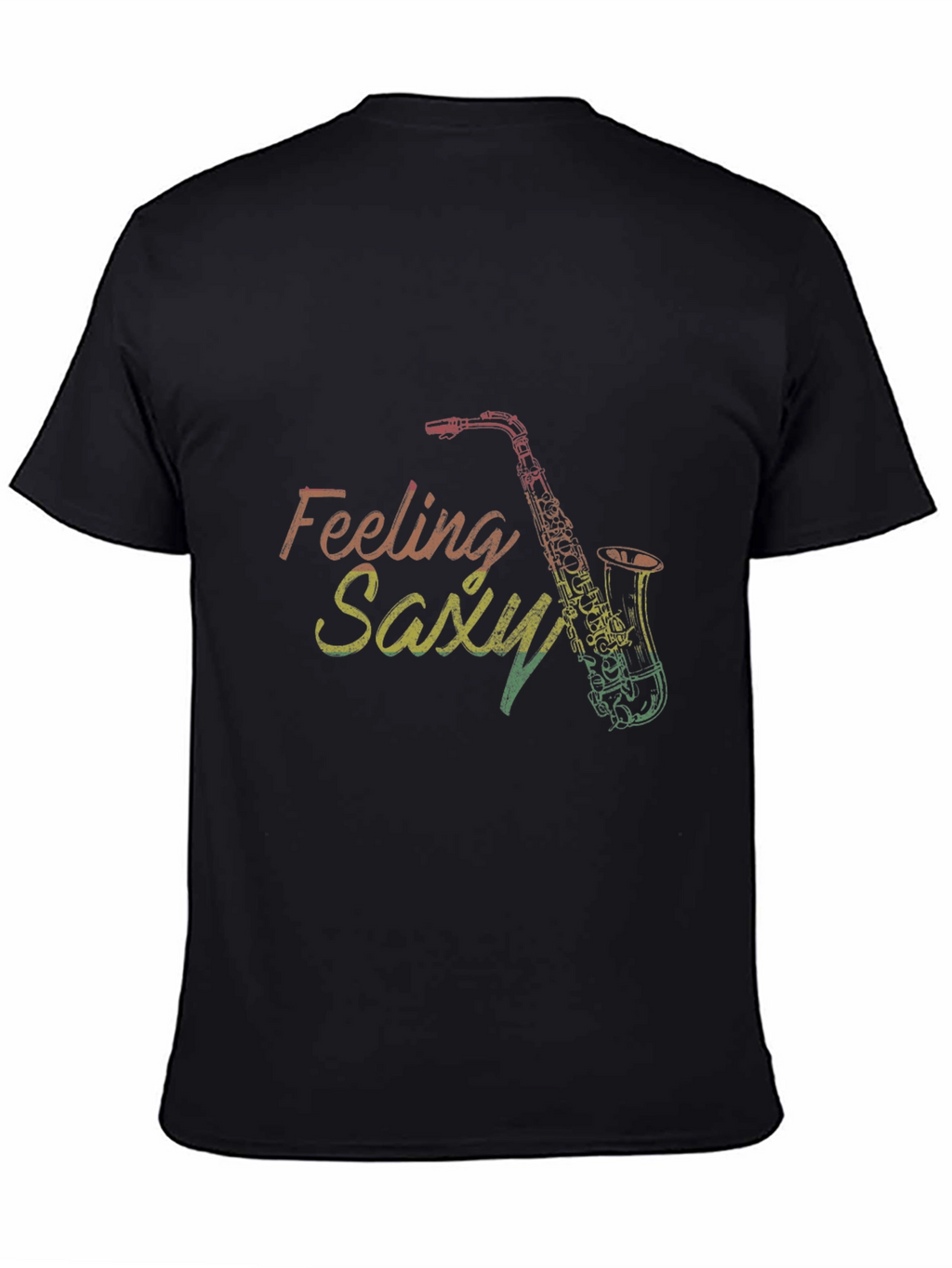 Feeling Saxy Black T-Shirt
