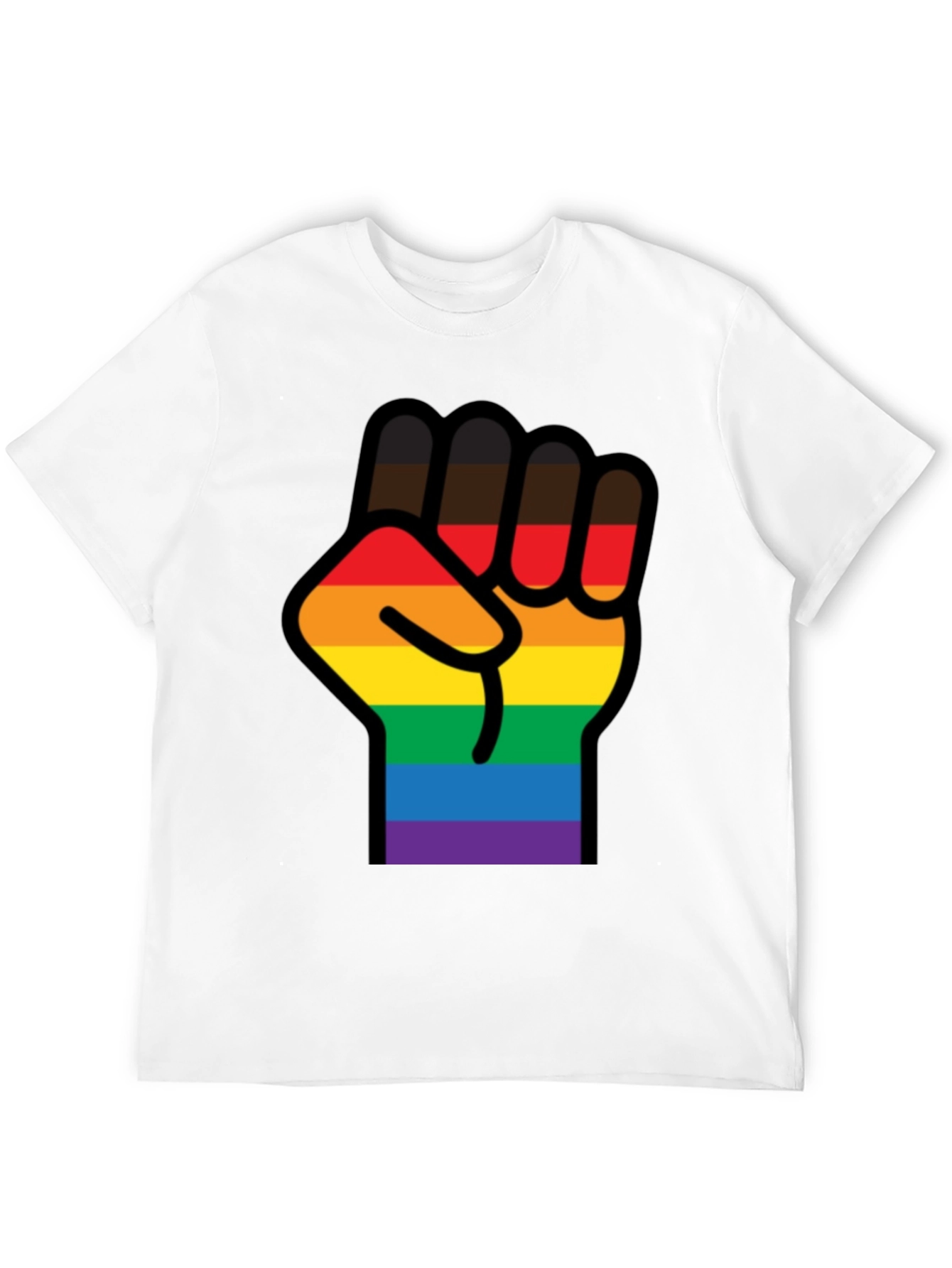 Pride Fist T-Shirt - Black LGBTQ Equality Tee