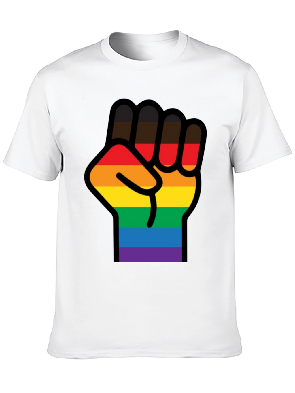Pride Fist T-Shirt - Black LGBTQ Equality Tee