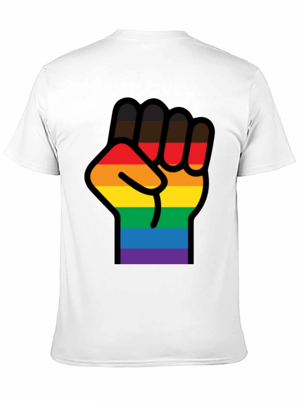 Pride Fist T-Shirt - Black LGBTQ Equality Tee