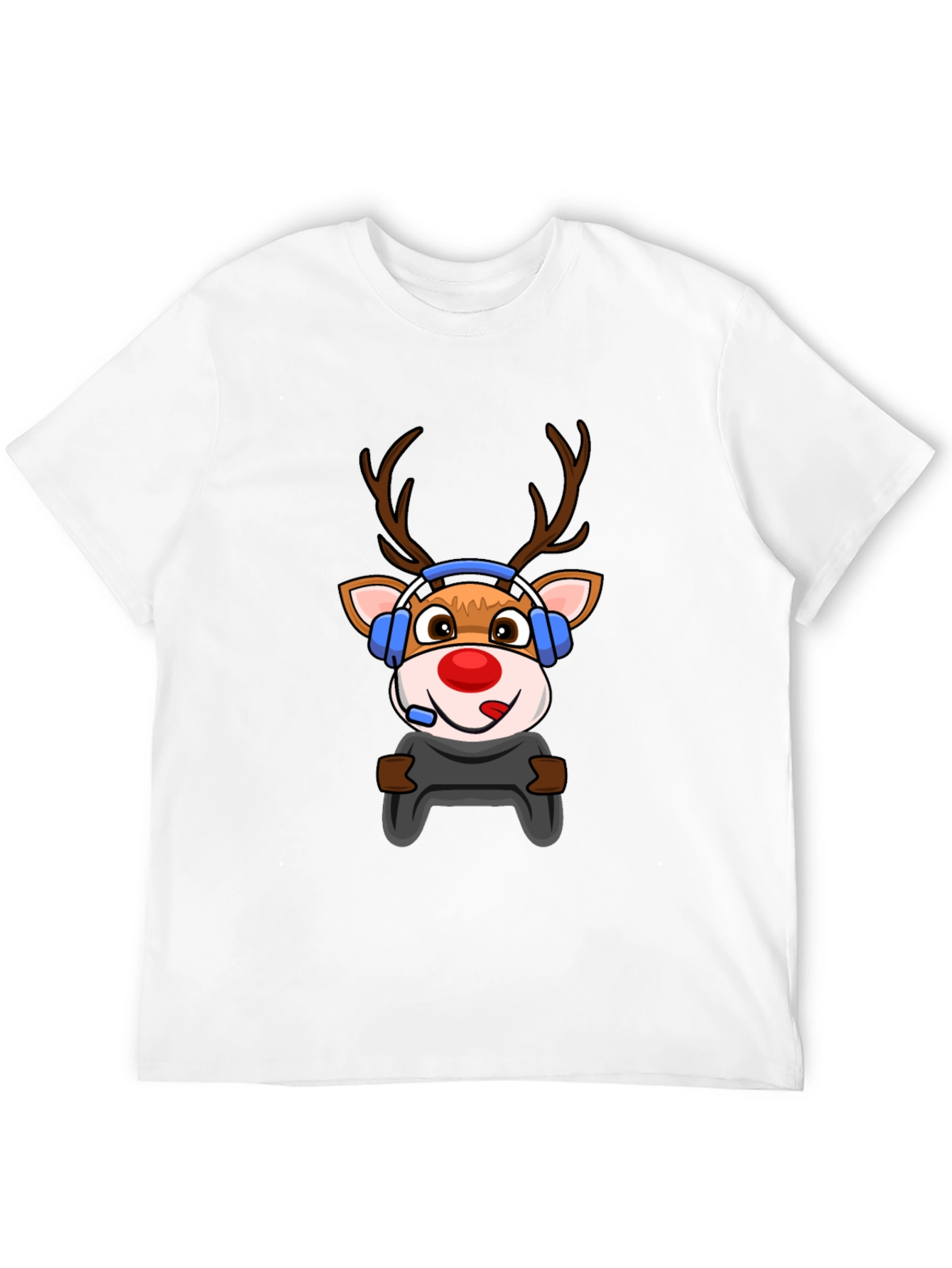 Gamer Reindeer Graphic Tee
