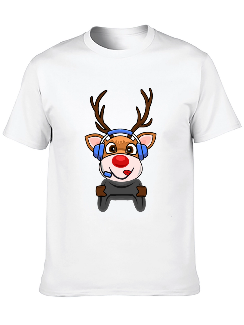Gamer Reindeer Graphic Tee