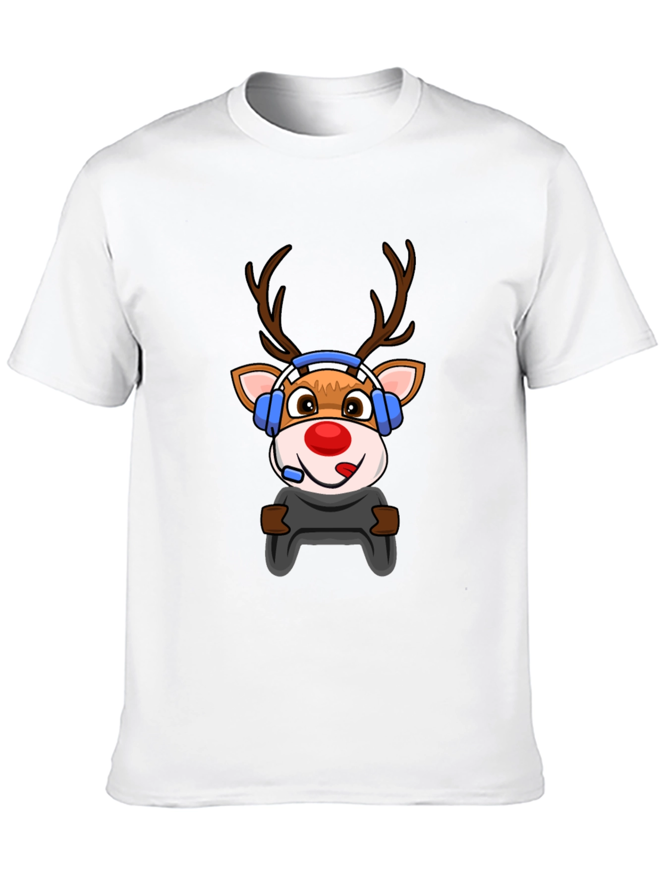 Gamer Reindeer Graphic Tee
