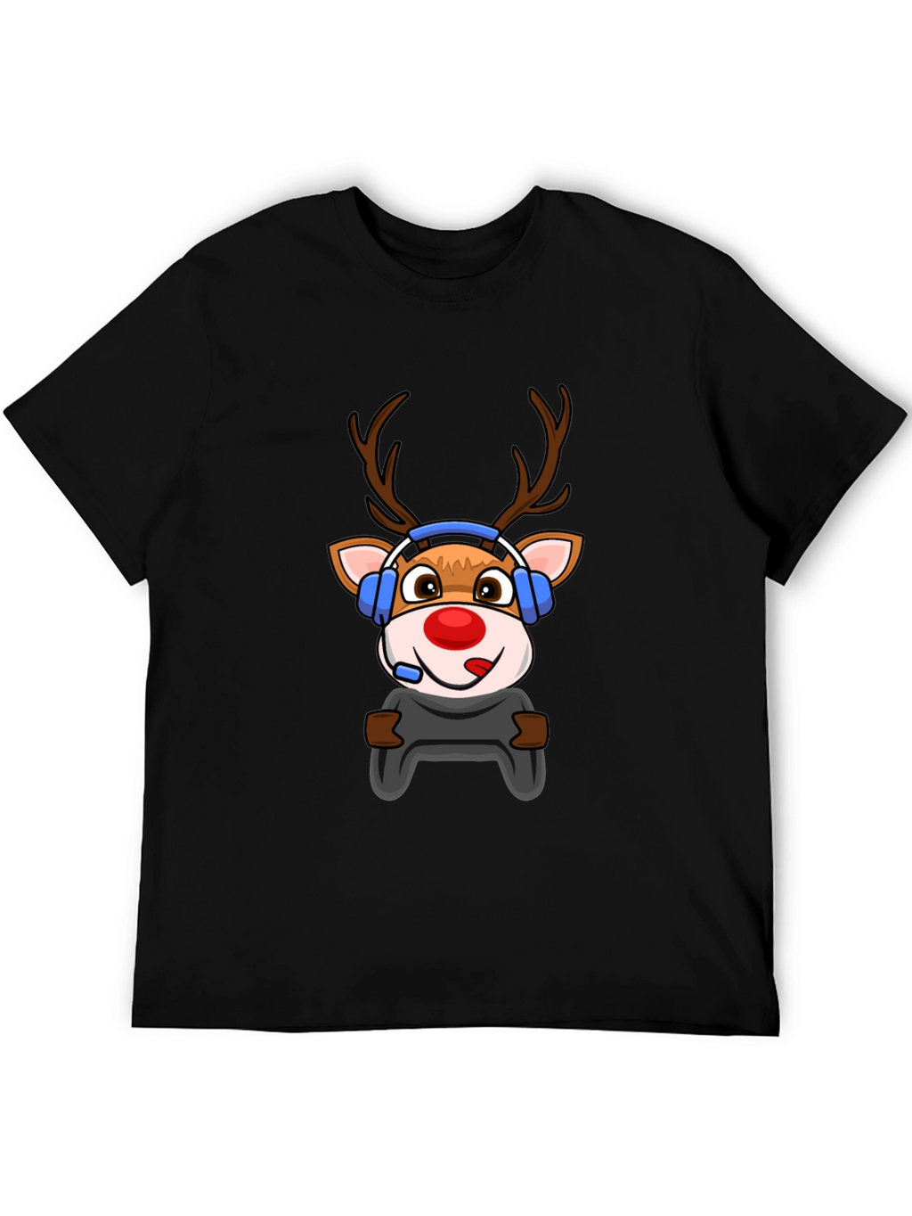 Gamer Reindeer Graphic Tee