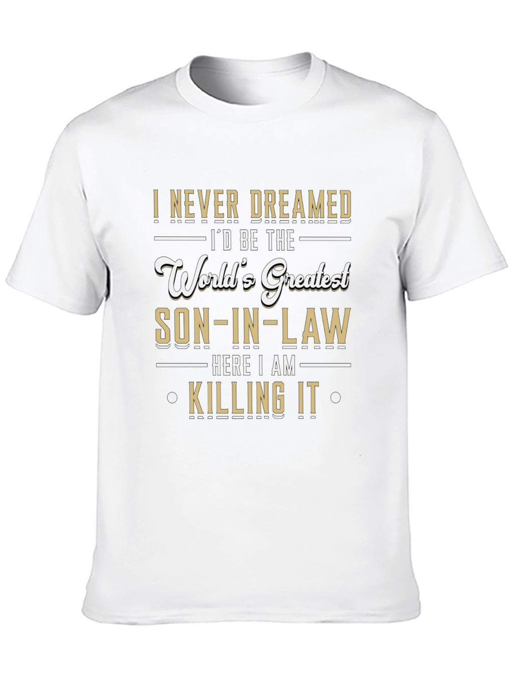 Worlds Greatest Son-in-Law Novelty Graphic T-Shirt