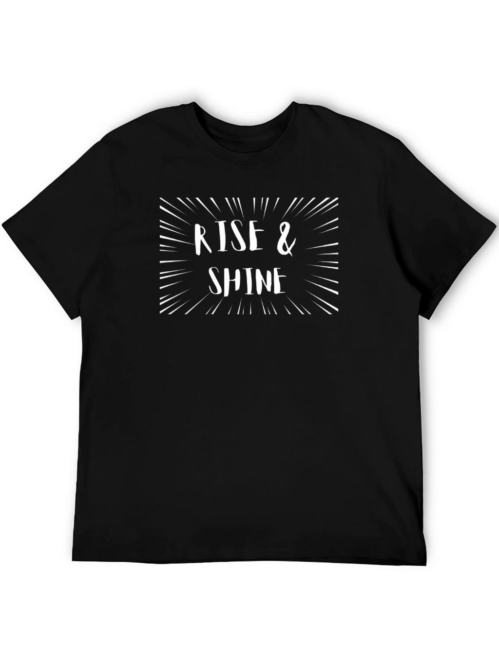 Rise & Shine Graphic Tee - Stylish Black T-Shirt