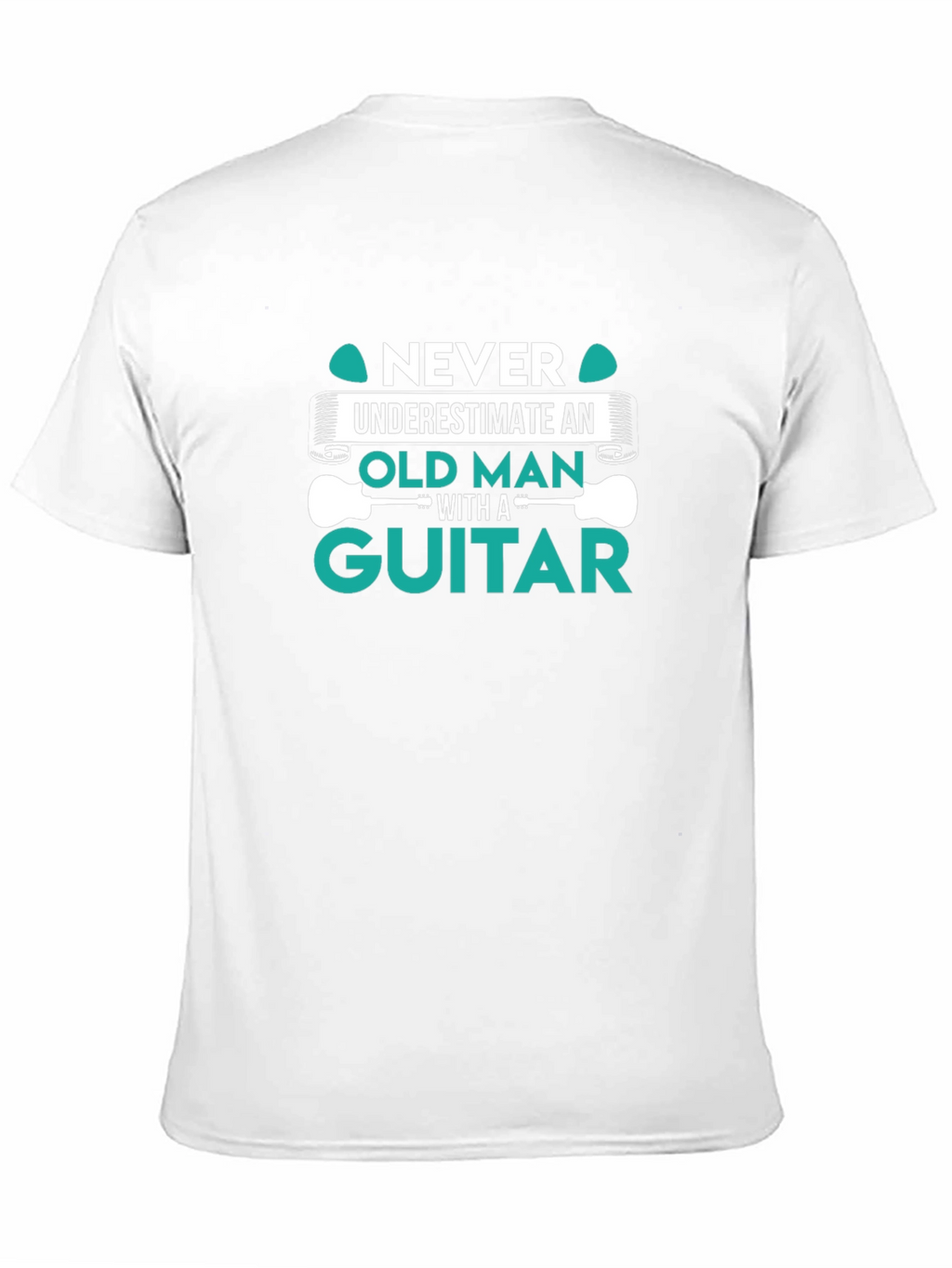 Never Underestimate Old Man Guitar T-Shirt