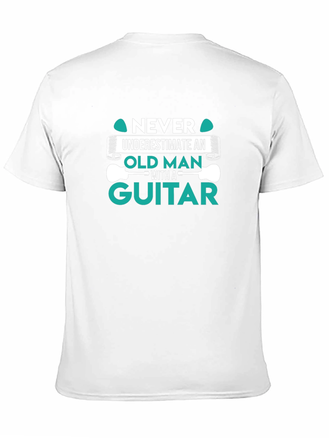 Never Underestimate Old Man Guitar T-Shirt