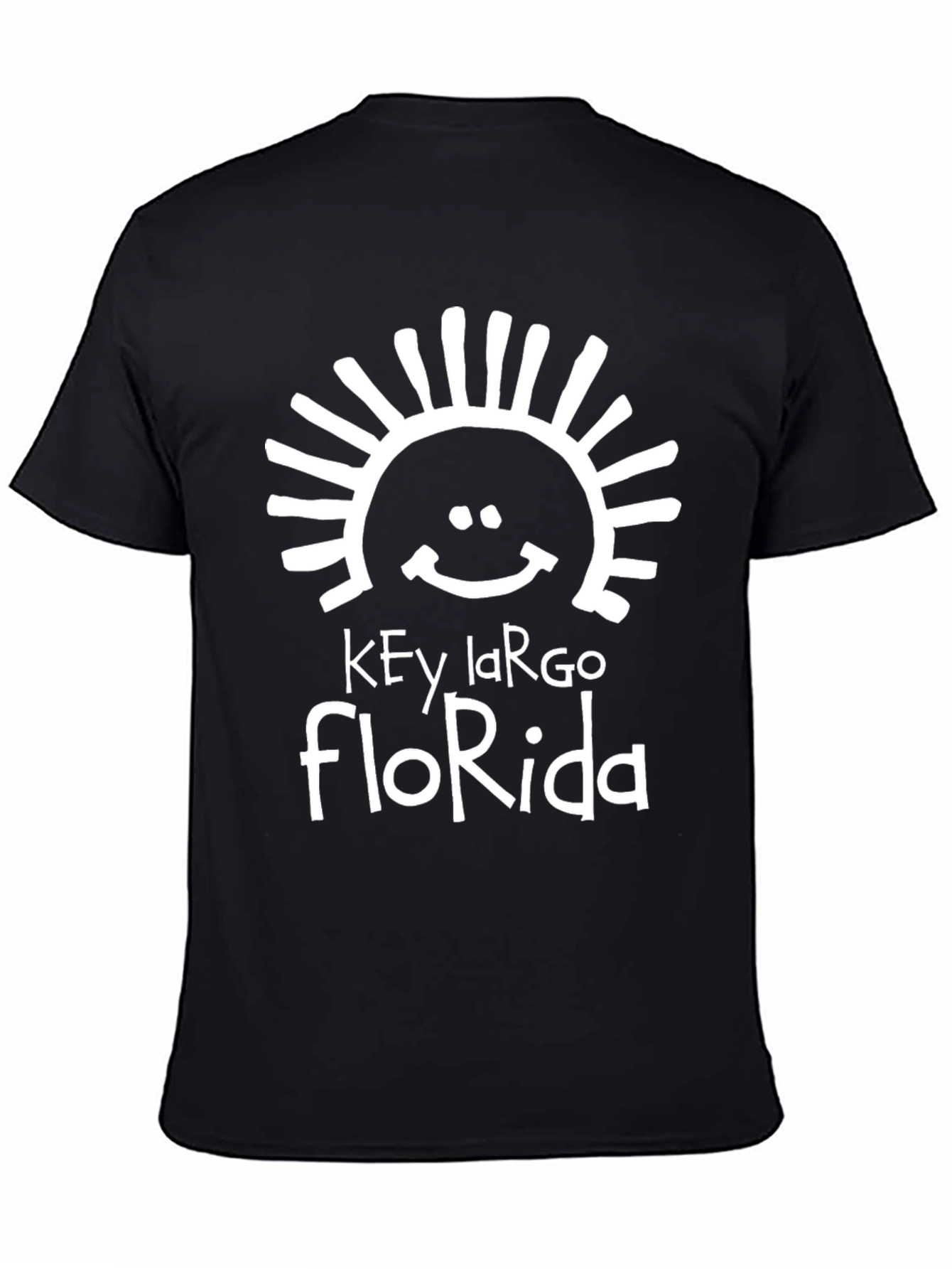 Key Largo Florida T-Shirt - Sun Graphic Tee