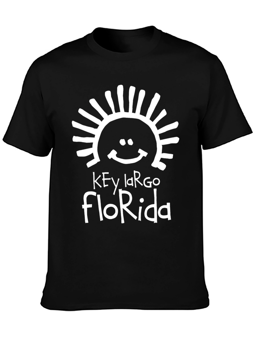Key Largo Florida T-Shirt - Sun Graphic Tee