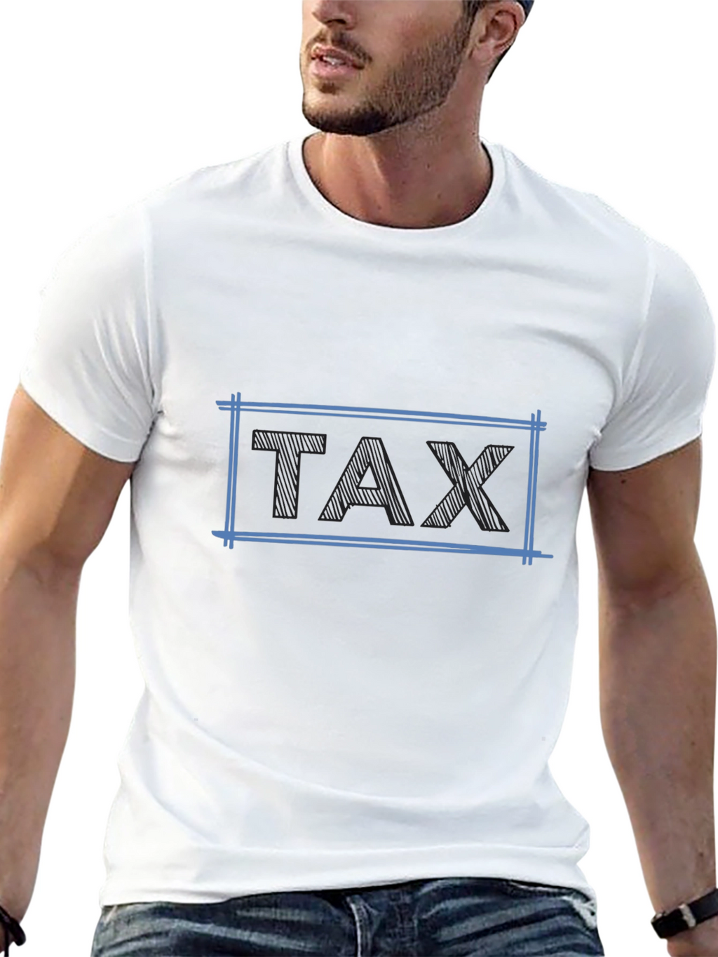 Tax Graphic T-Shirt - Black