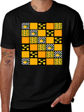 Funky Orange Patchwork Tee