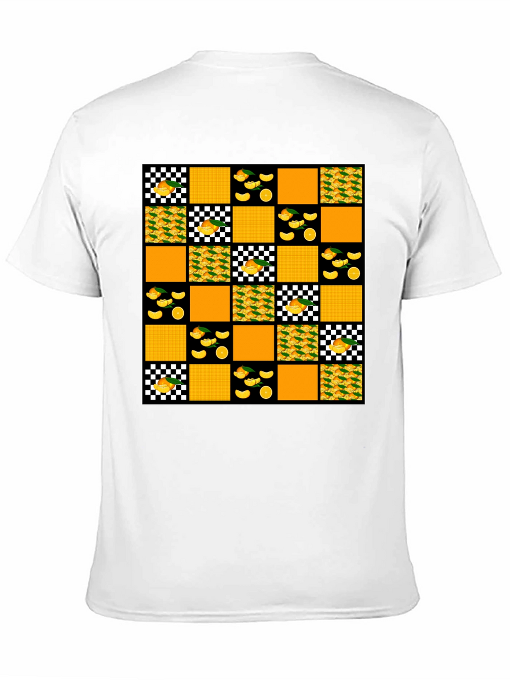 Funky Orange Patchwork Tee