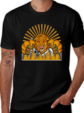 Lion Mountain Graphic T-Shirt - Fierce Style