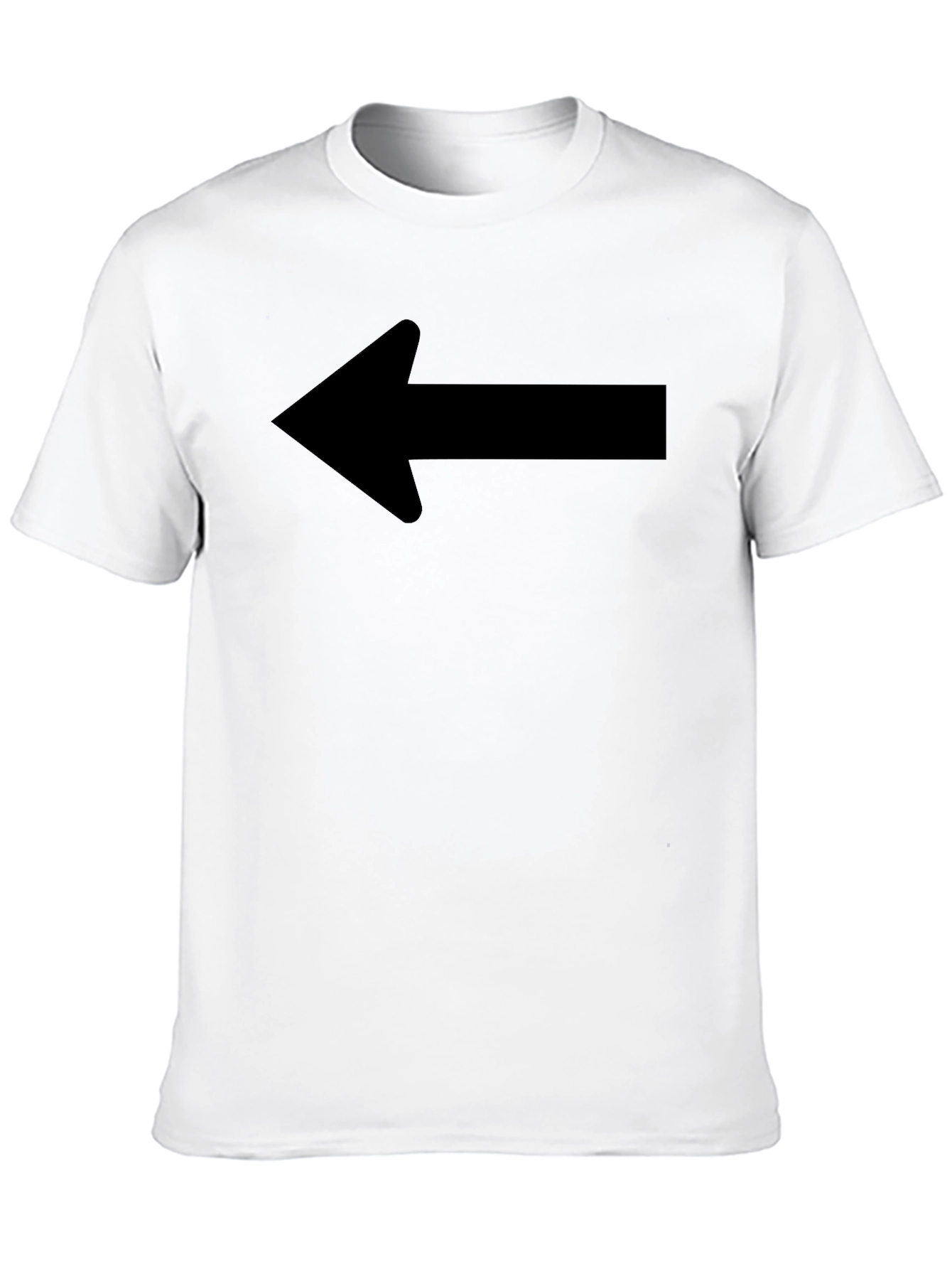 Left Arrow T-Shirt - Casual Cotton Tee