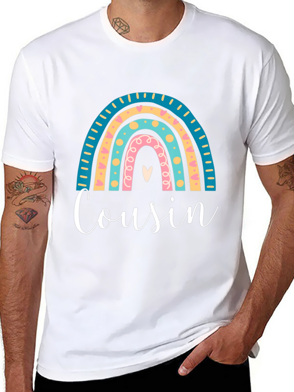Cousin Rainbow Graphic Tee