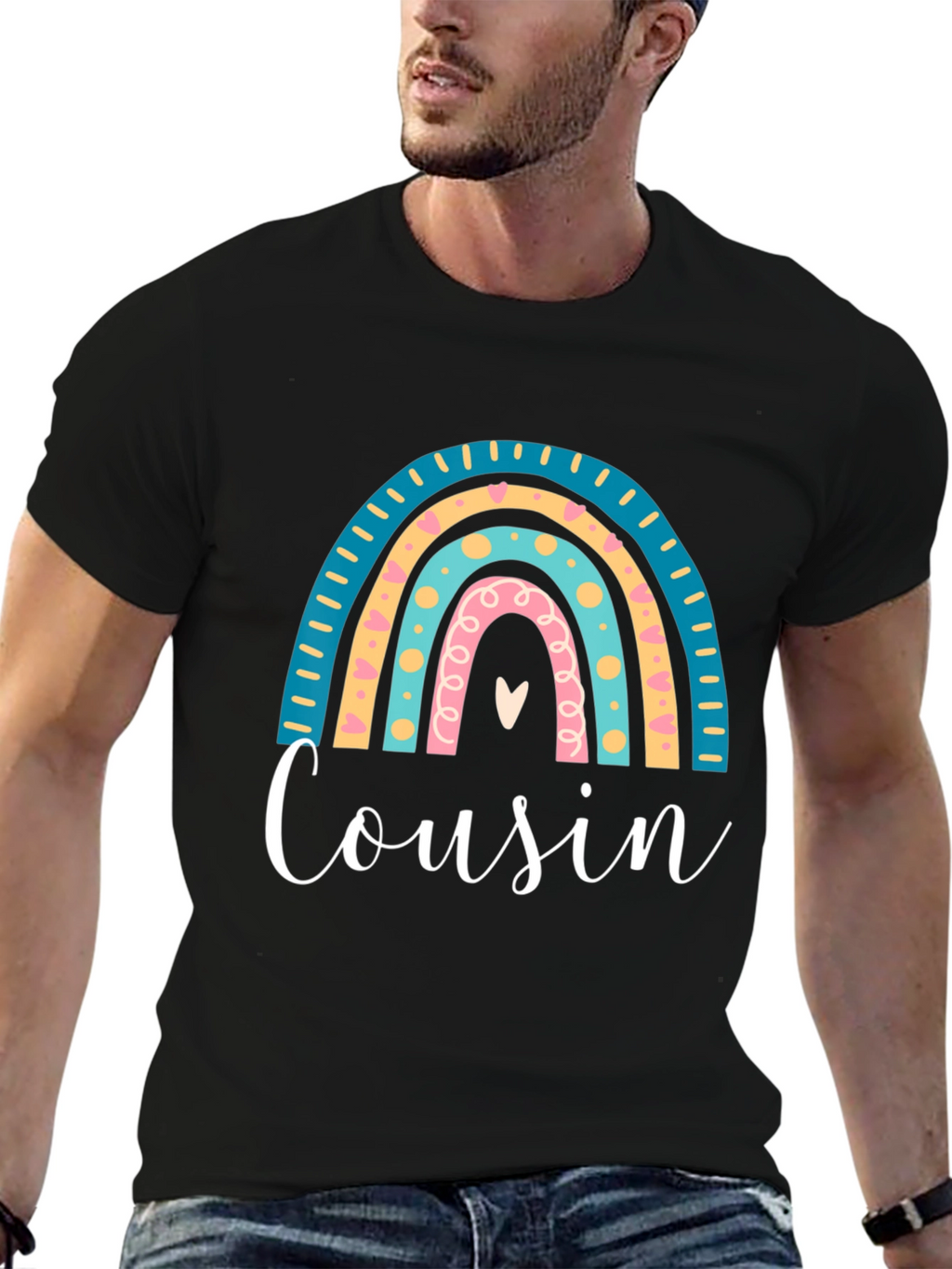 Cousin Rainbow Graphic Tee