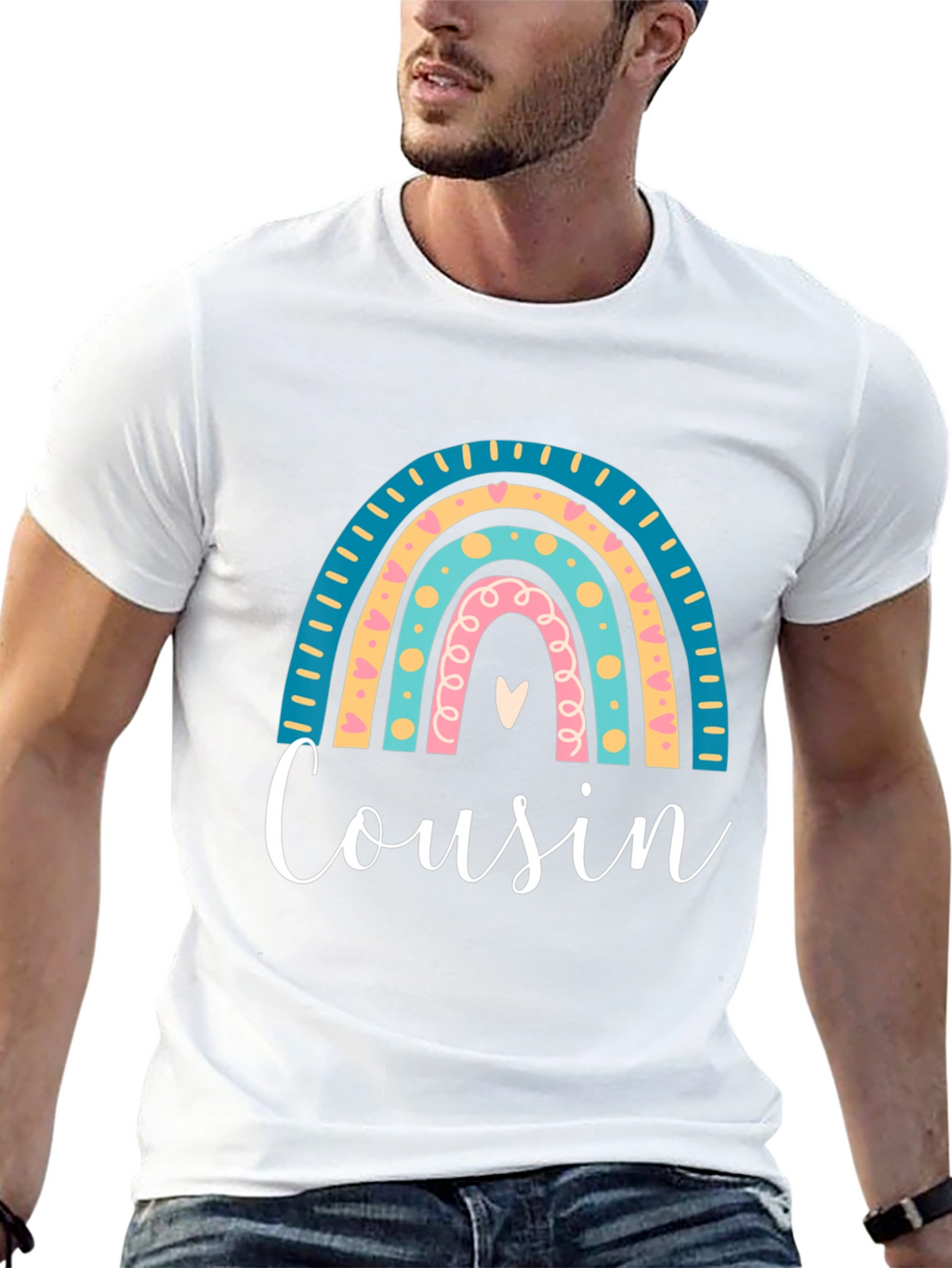 Cousin Rainbow Graphic Tee