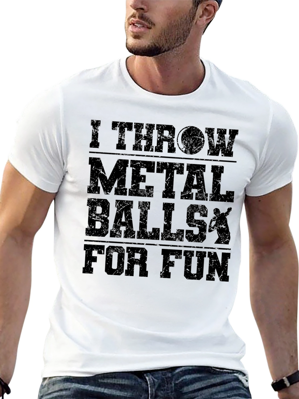 I Throw Metal Balls T-Shirt - Funny Gift
