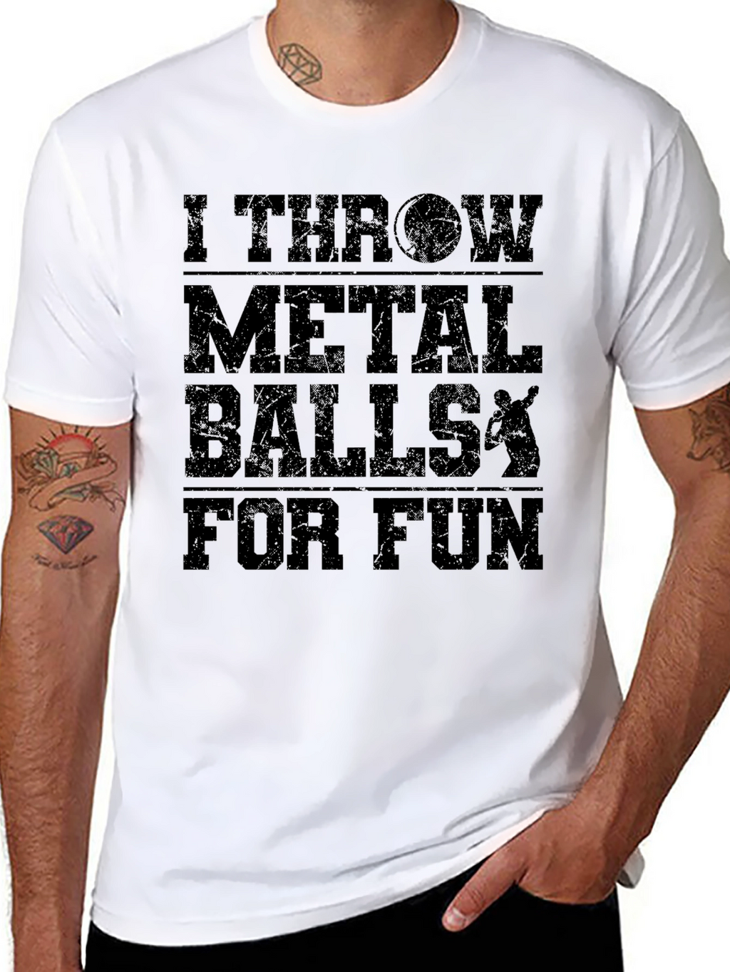 I Throw Metal Balls T-Shirt - Funny Gift