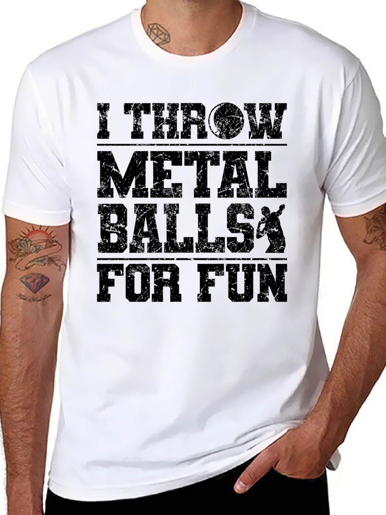 I Throw Metal Balls T-Shirt - Funny Gift