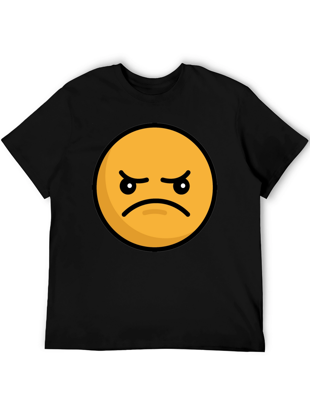 Angry Emoji Graphic Tee - Black
