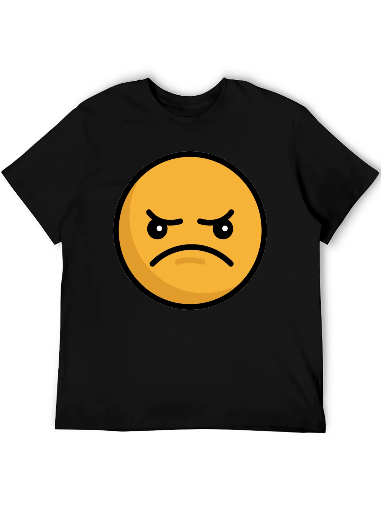 Angry Emoji Graphic Tee - Black