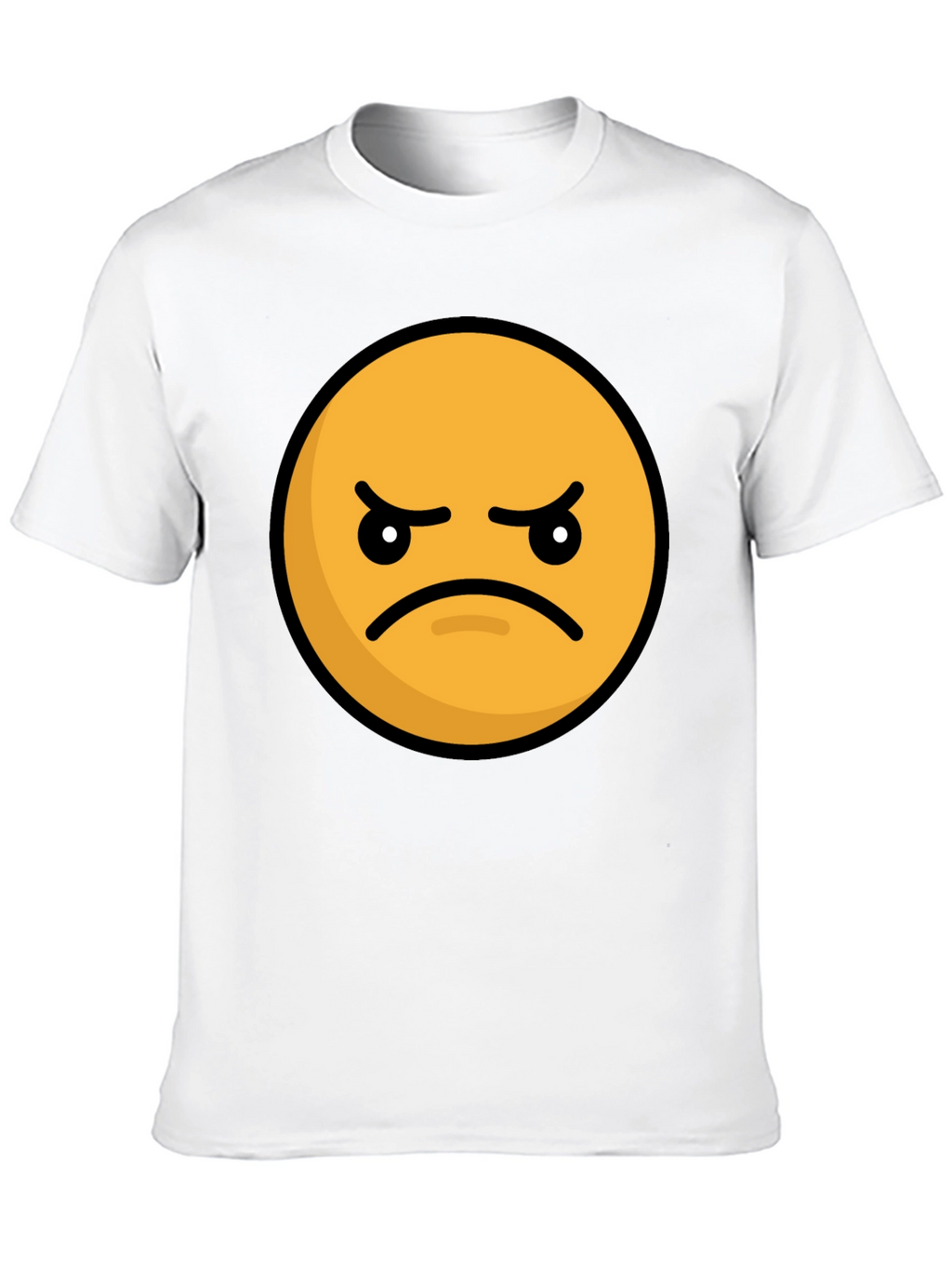 Angry Emoji Graphic Tee - Black