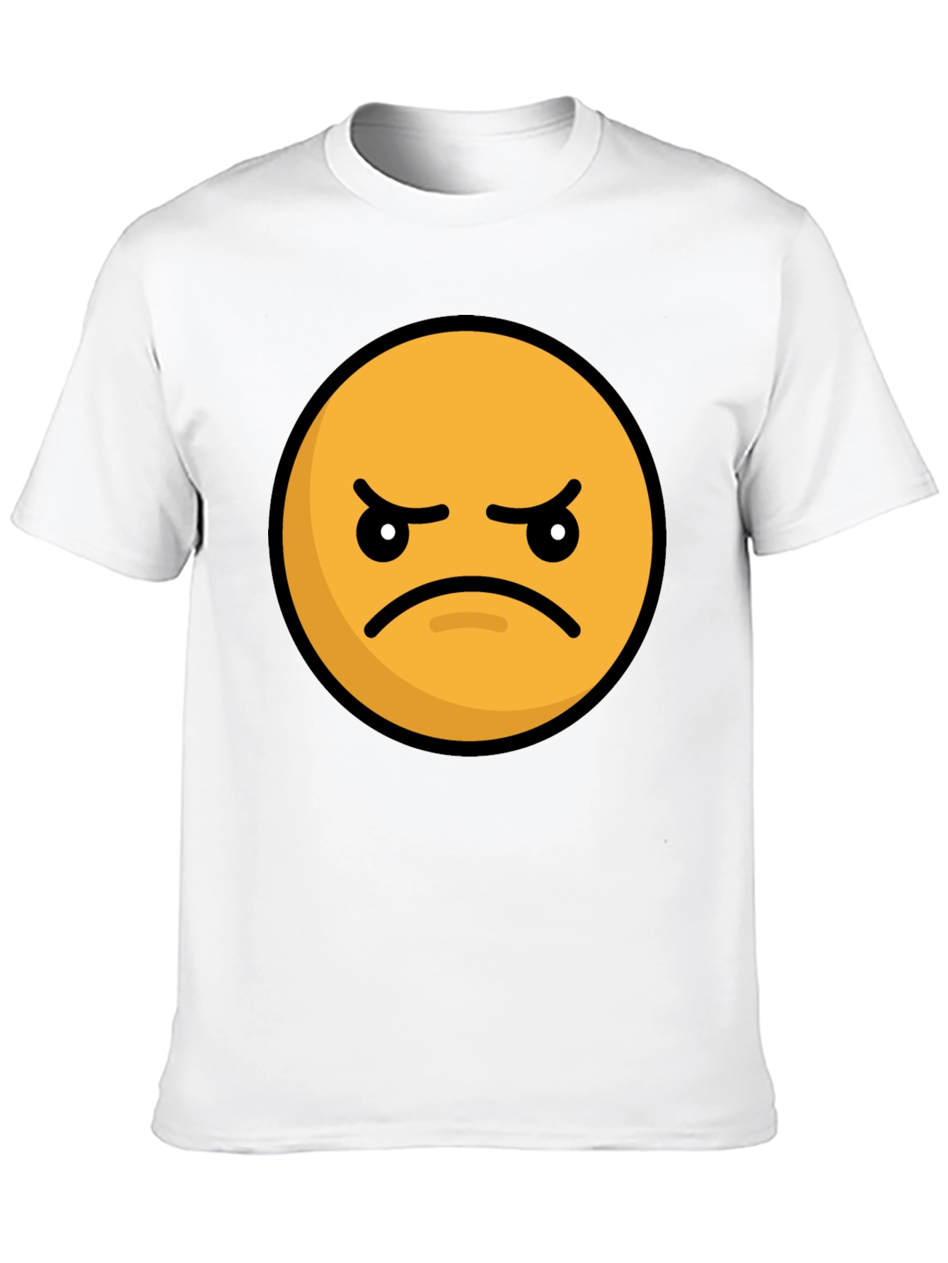 Angry Emoji Graphic Tee - Black