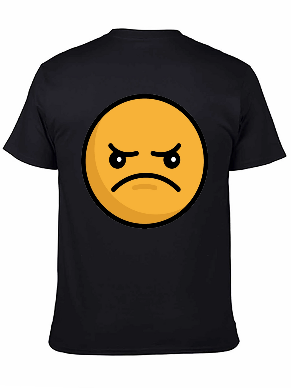 Angry Emoji Graphic Tee - Black