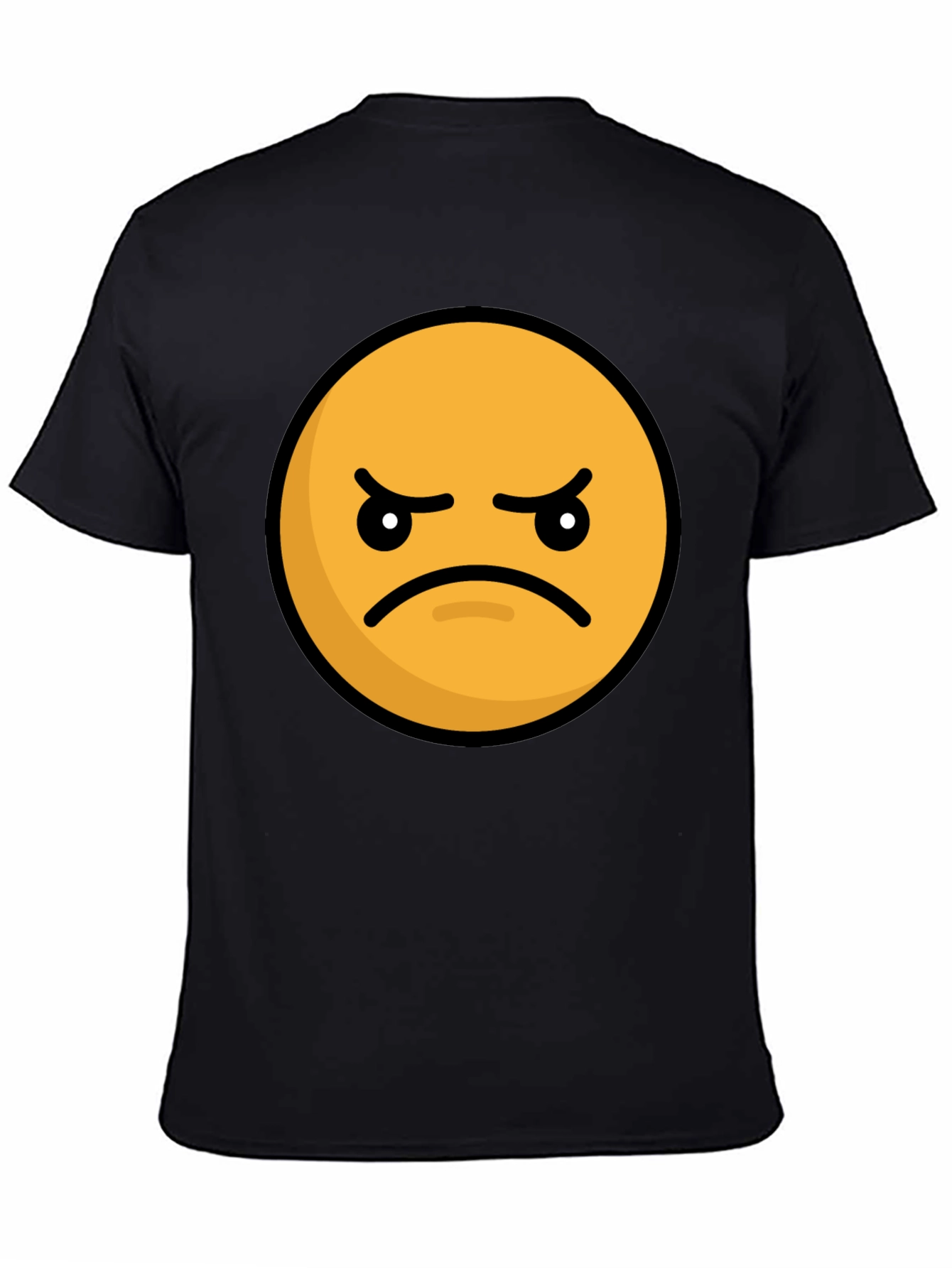 Angry Emoji Graphic Tee - Black