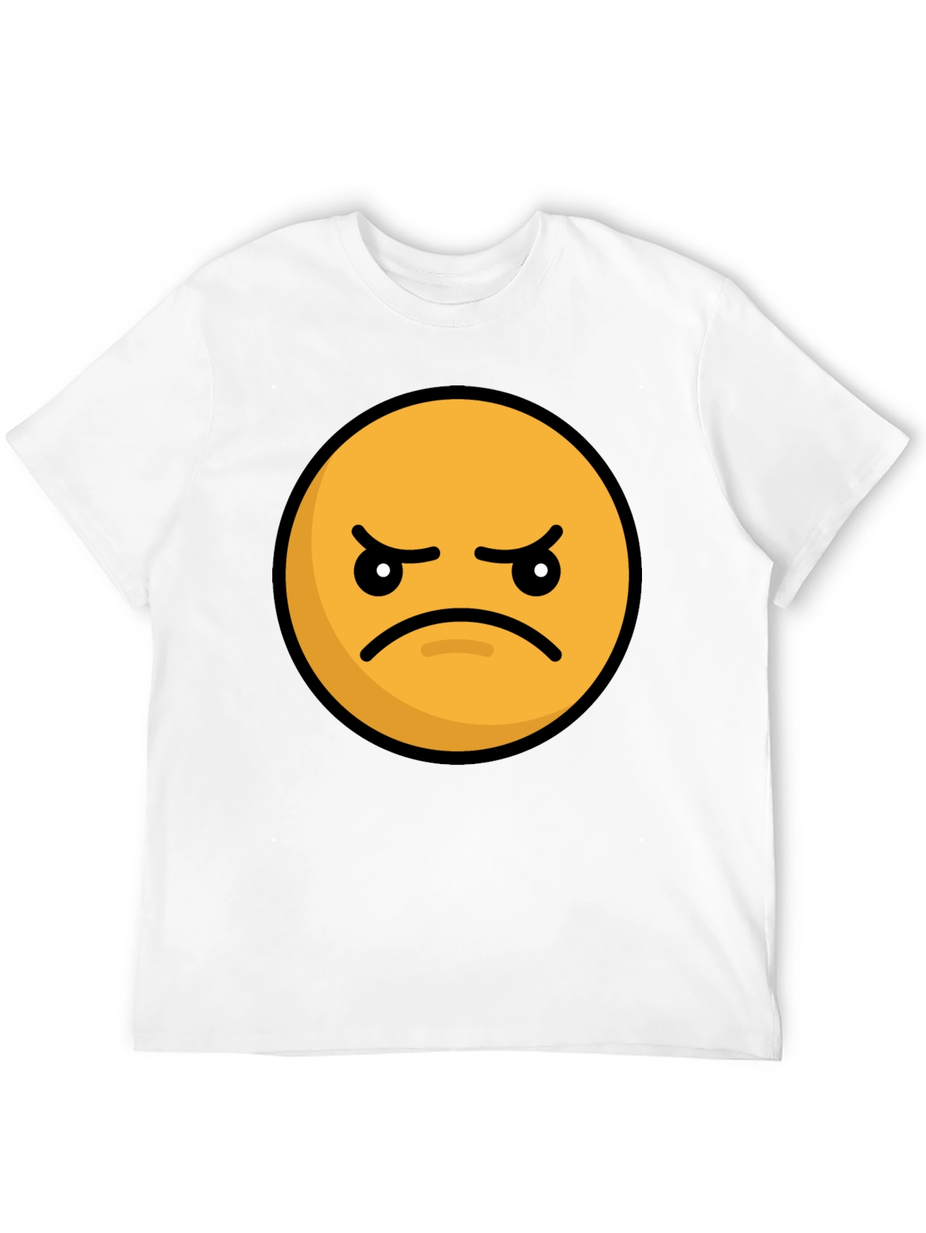 Angry Emoji Graphic Tee - Black