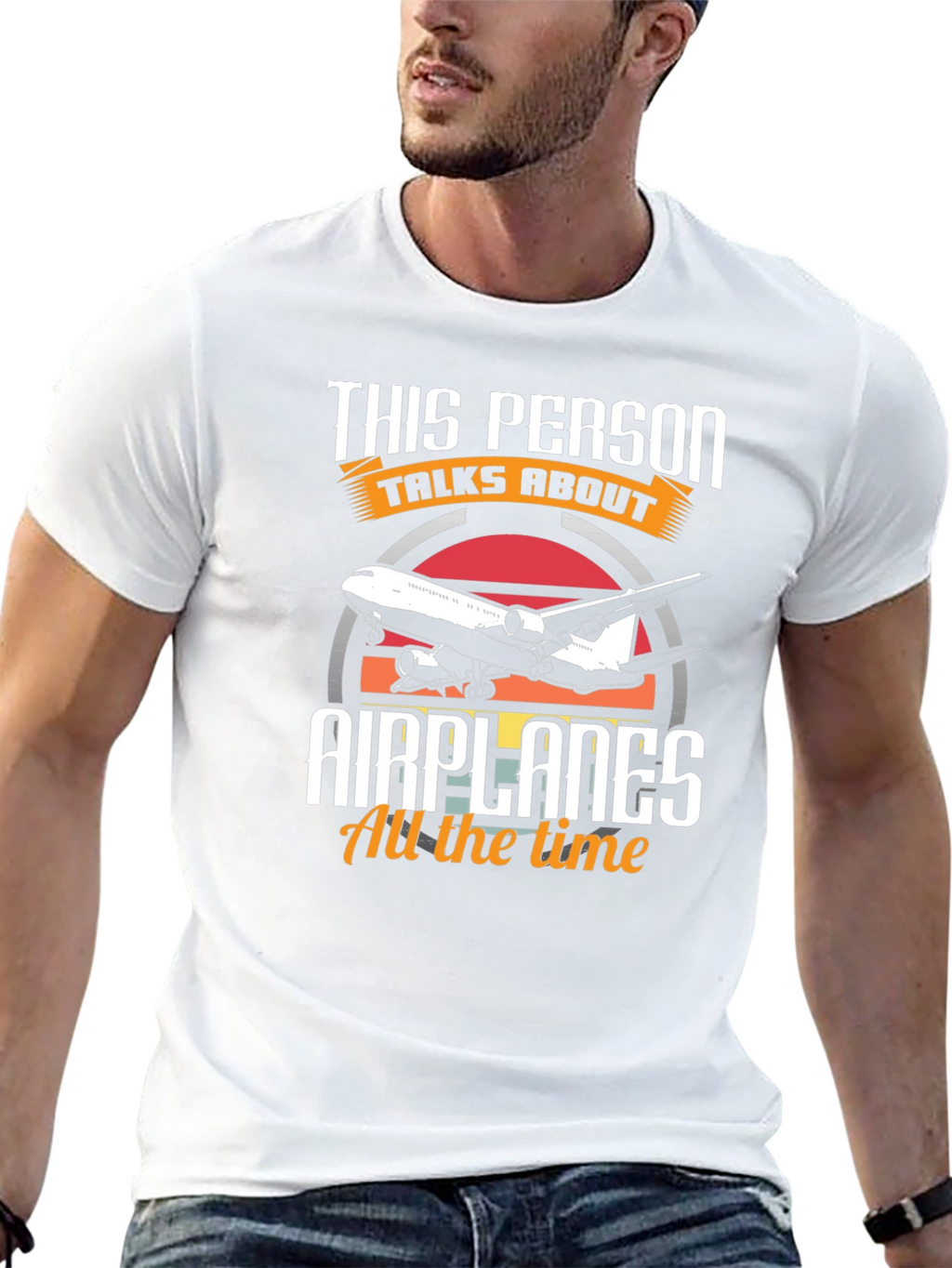 This Person Talks About Airplanes T-Shirt