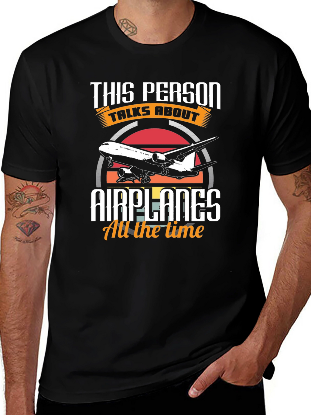 This Person Talks About Airplanes T-Shirt