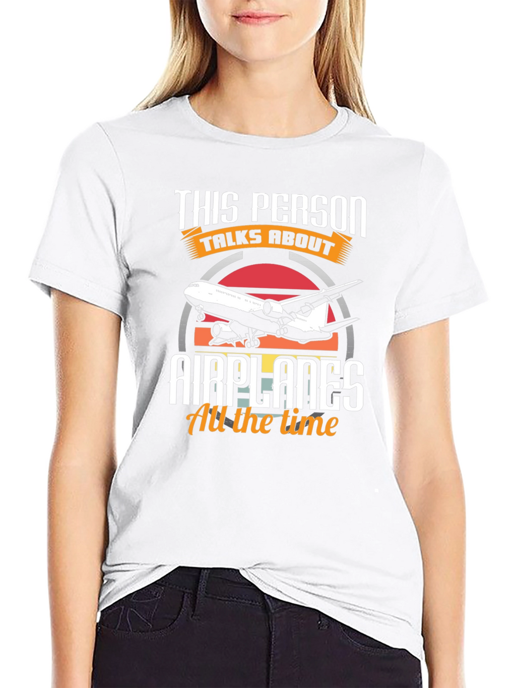 This Person Talks About Airplanes T-Shirt