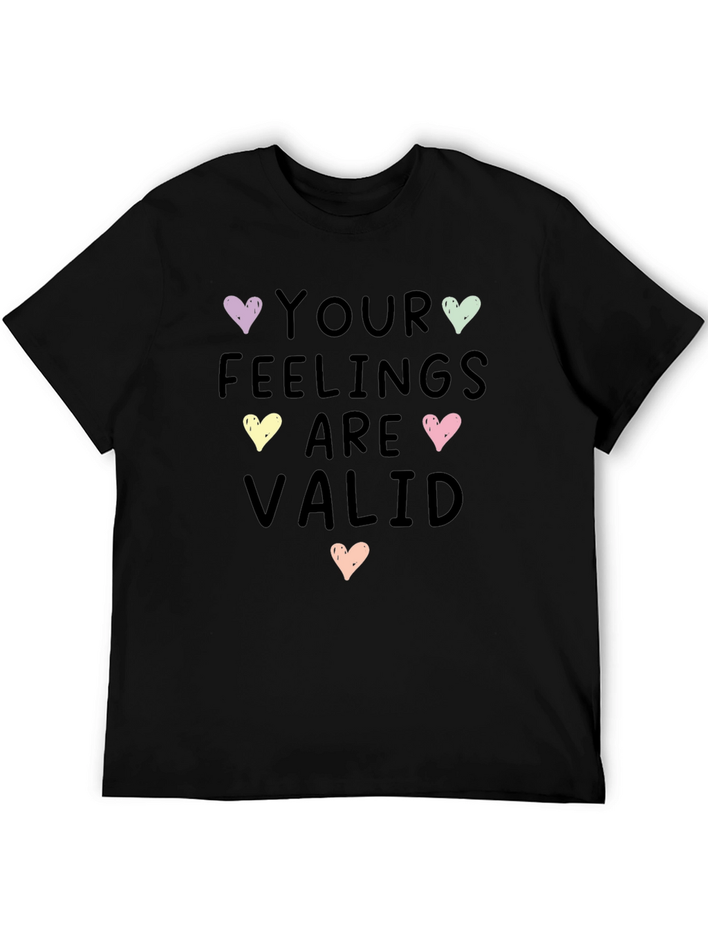 Feelings Are Valid Heart Graphic Tee - Unisex