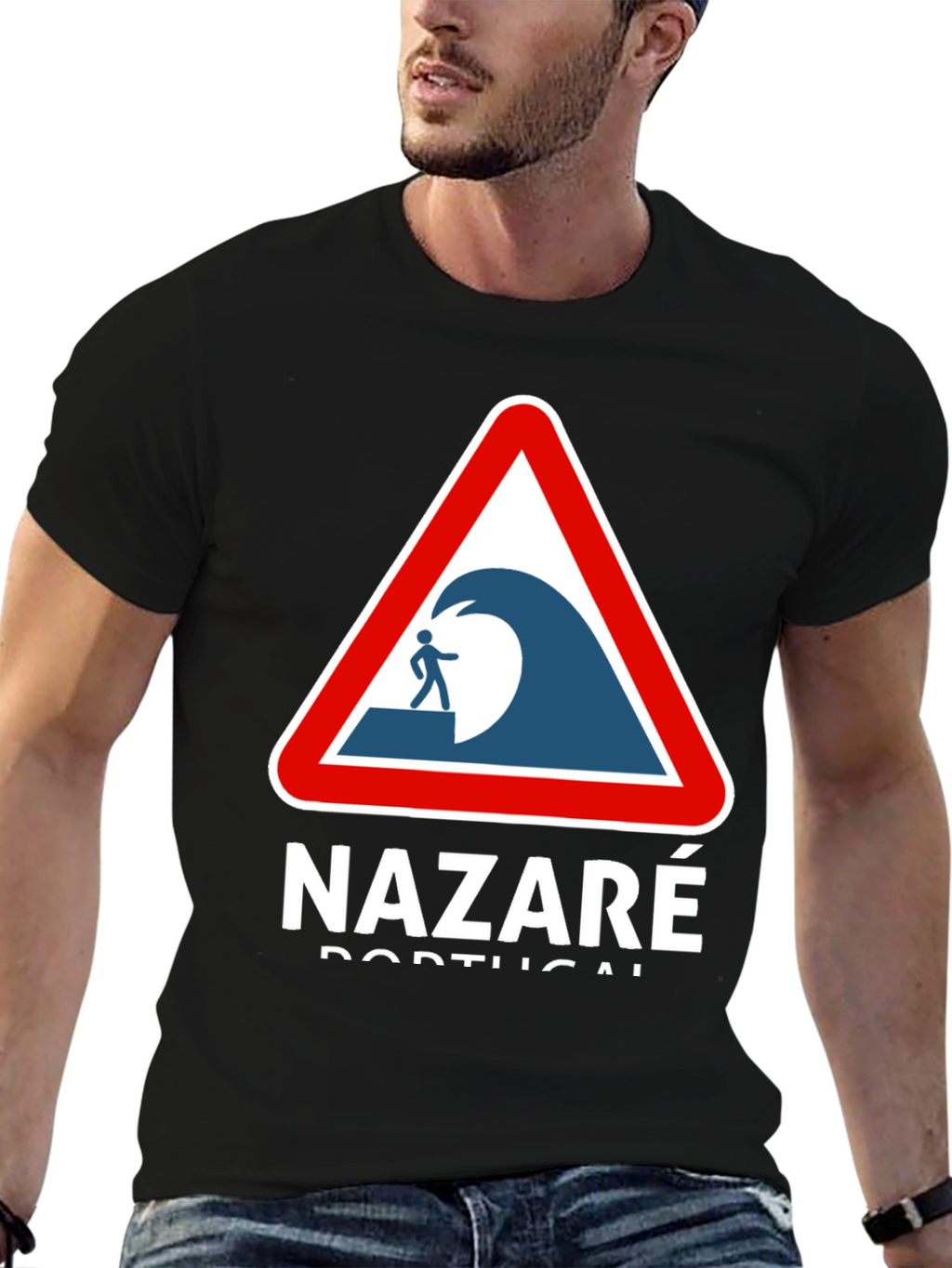 Nazaré Portugal Wave Warning T-Shirt