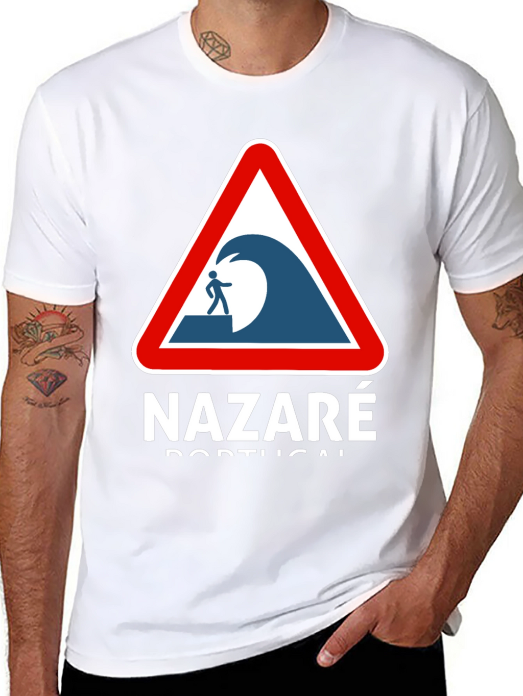 Nazaré Portugal Wave Warning T-Shirt