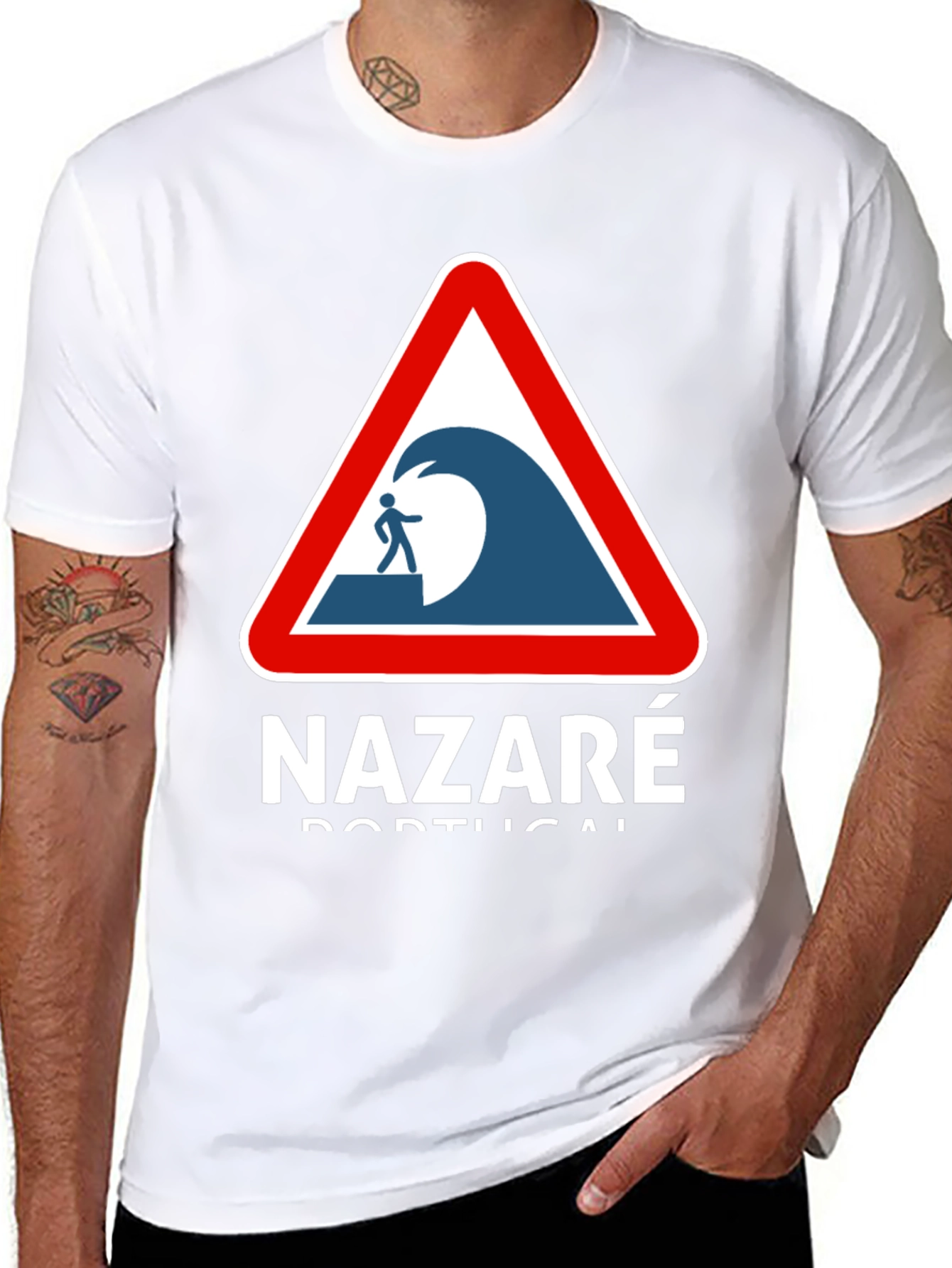 Nazaré Portugal Wave Warning T-Shirt