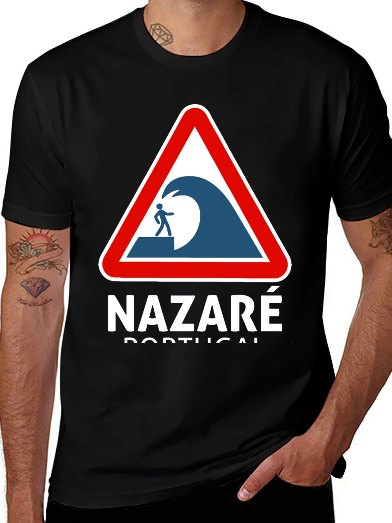 Nazaré Portugal Wave Warning T-Shirt