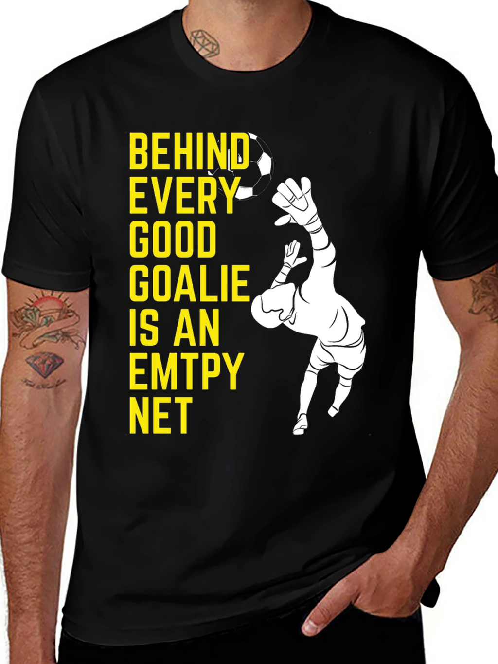Goalkeeper Graphic Tee - Behind Every Good Goalie